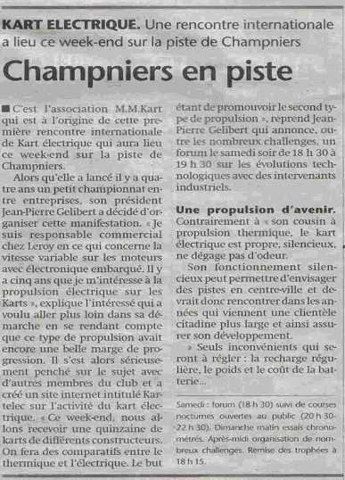 piste champniers